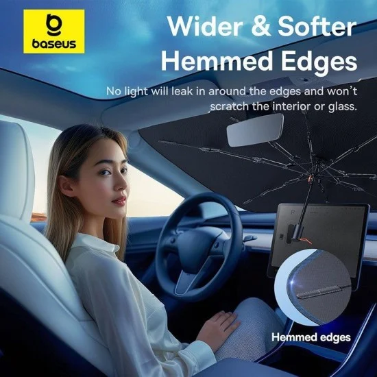 Baseus CoolRide Windshield Sunshade Umbrella - Cluster Black